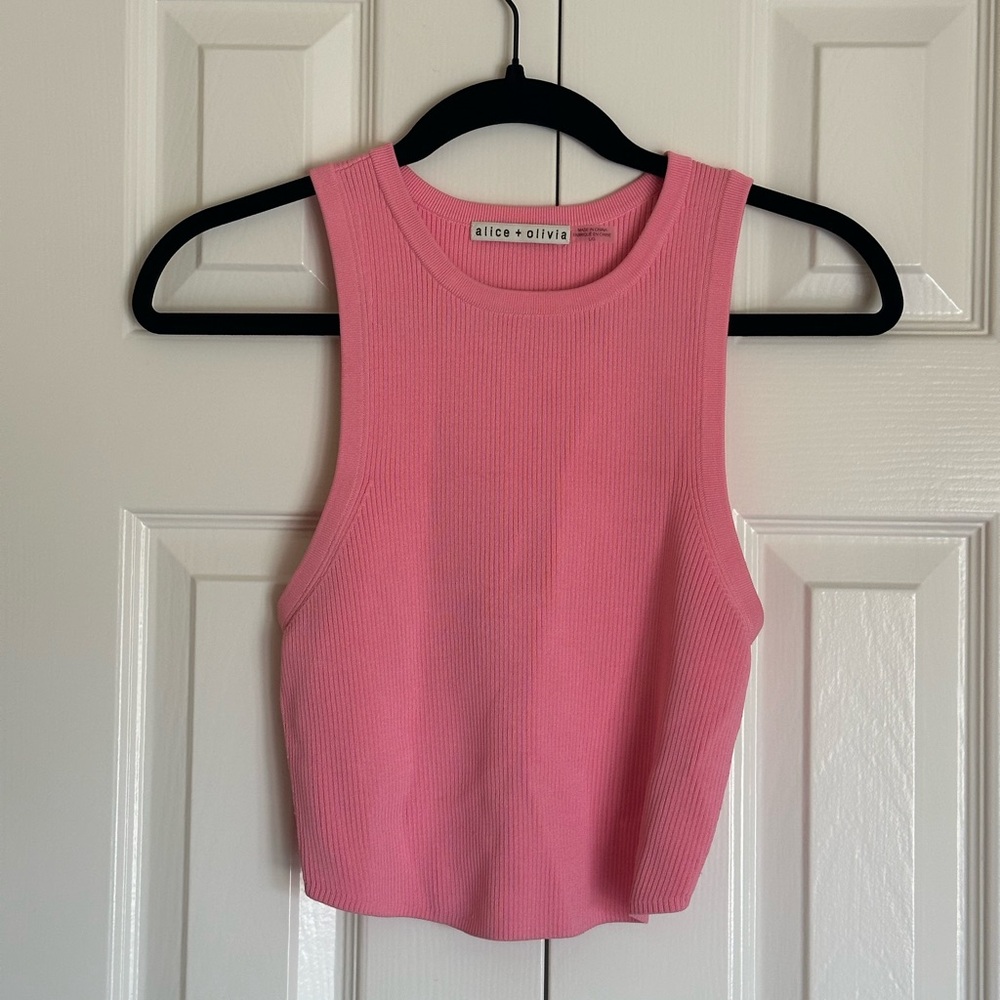Alice + Olivia Cherry Blosso
 Pink Sleeveless Tank